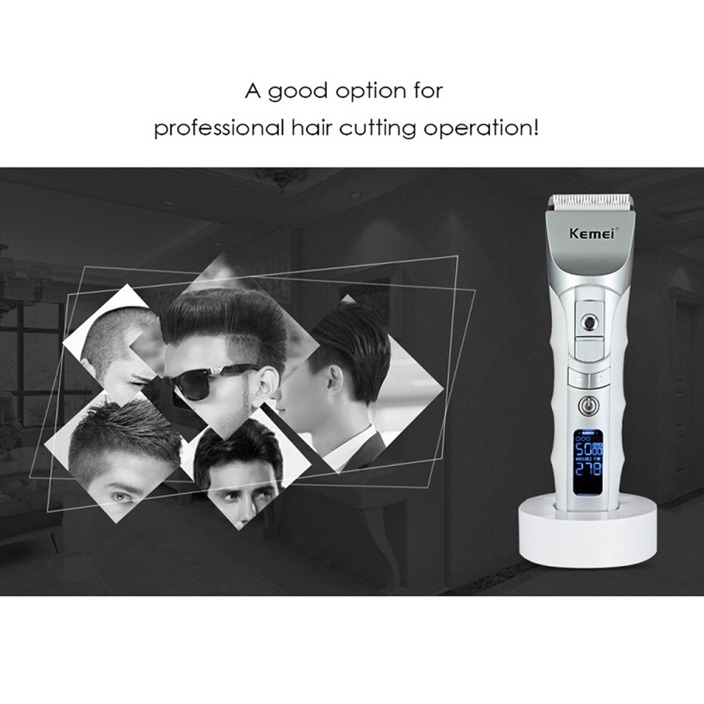 Kemei Electric Hair Shaving Machine For Barber Hair Cutting Beard Trimmer Razor