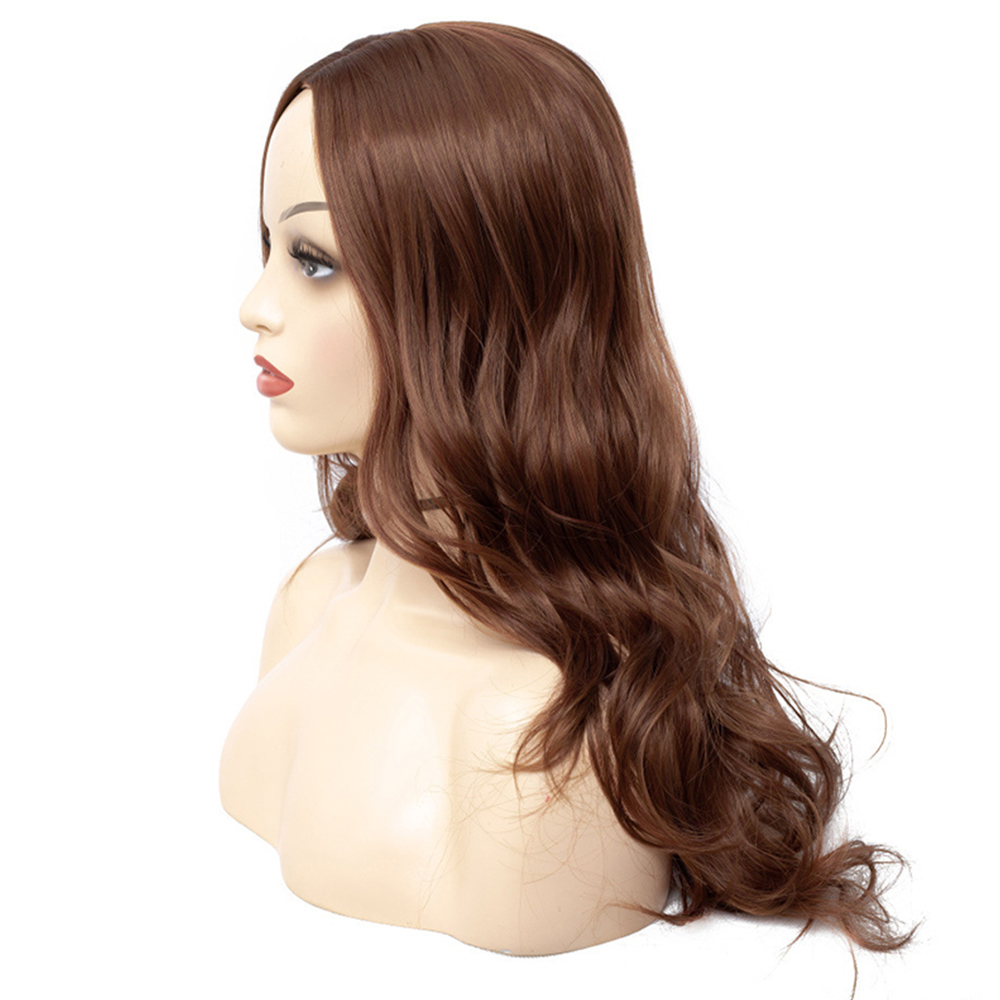 Elegant Fluffy Central Parting Hair Style Big Wave Wig