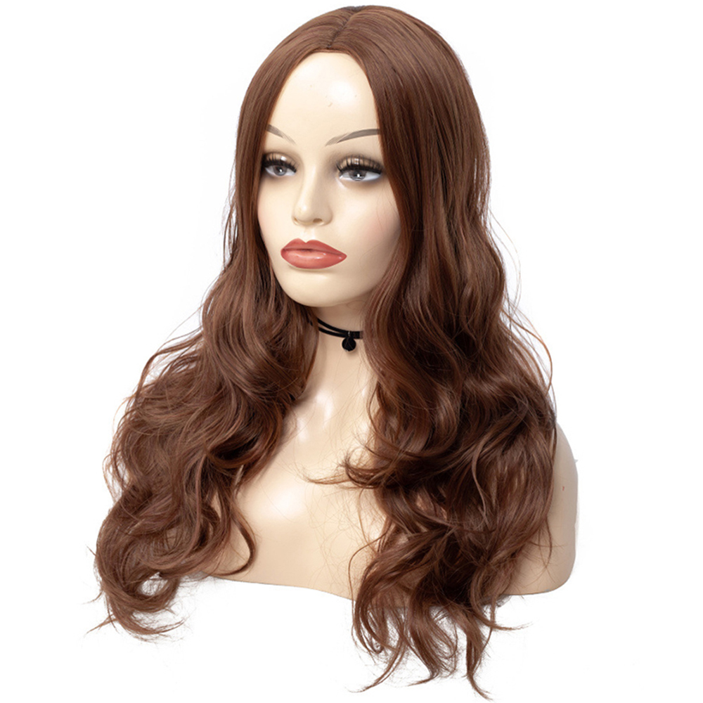 Elegant Fluffy Central Parting Hair Style Big Wave Wig