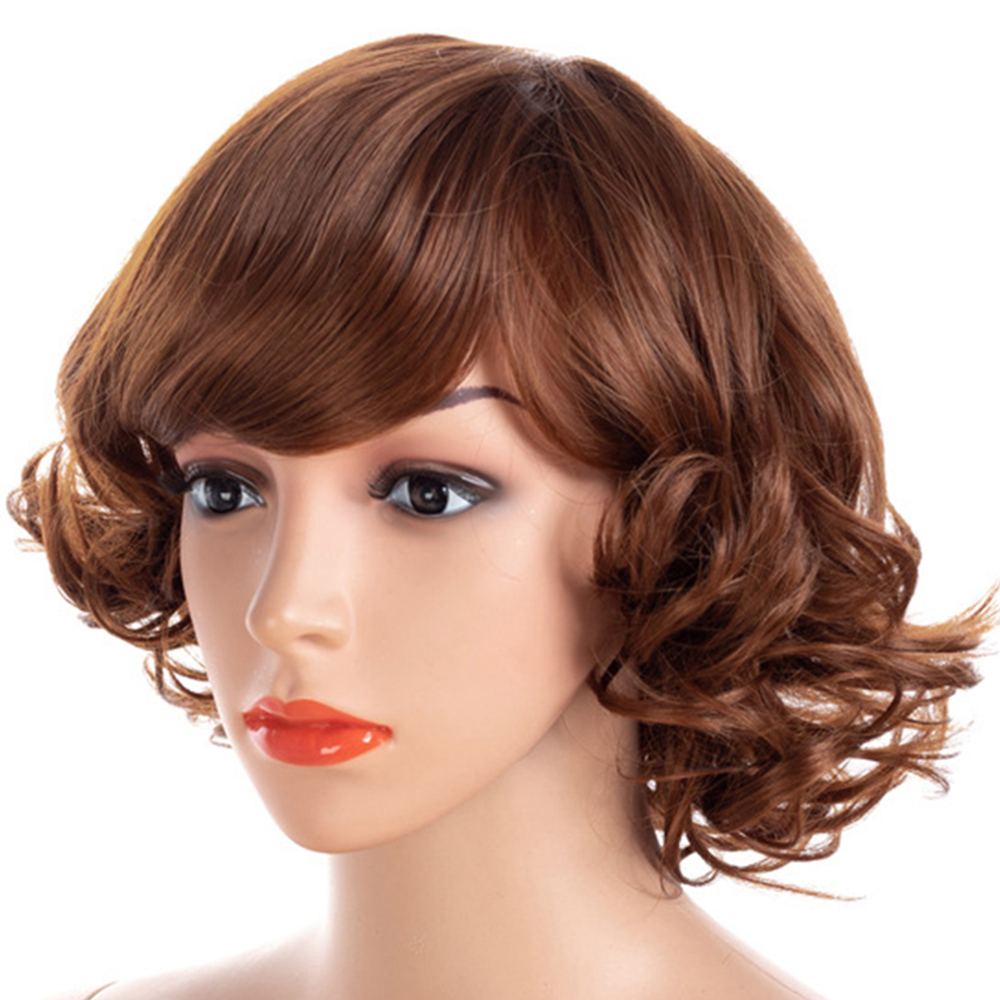 Partial Distribution Type Small Curl Short Wig