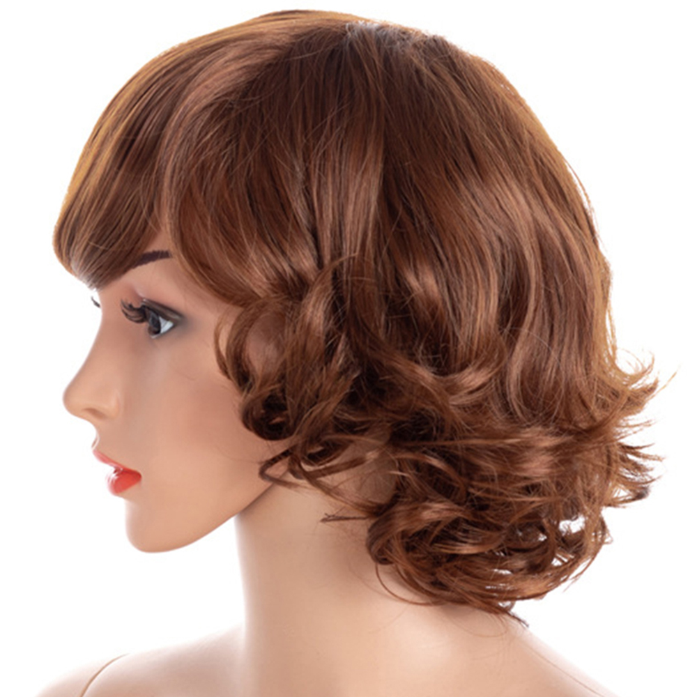 Partial Distribution Type Small Curl Short Wig