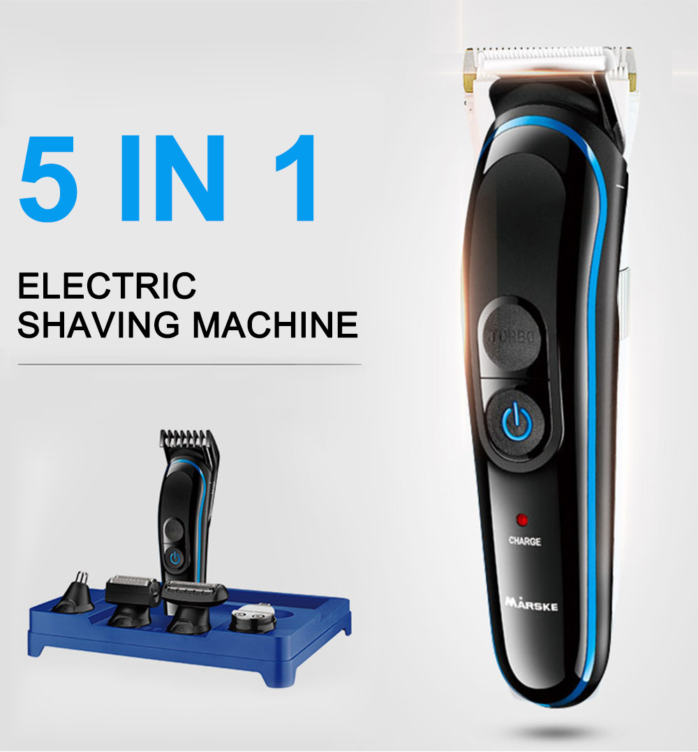 MARSKE MS - 5010 5 in 1 Electric Shaving Machine Multi-use Trimming Kit for Dry / Wet Application