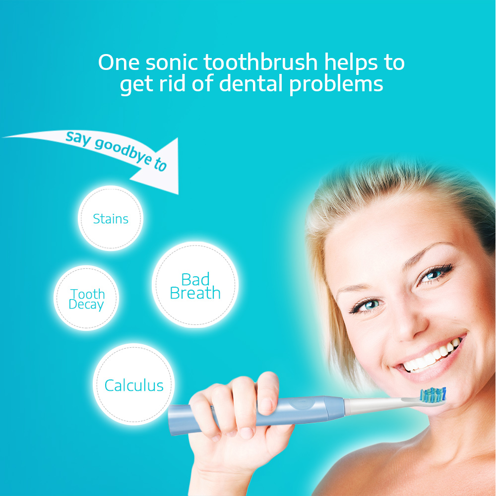 SEAGO E2 Waterproof Sonic Electric Toothbrush