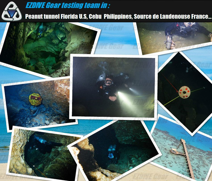 EZDIVE GL30 Polyurethane Coated Nylon Scuba Diving Finger Spool - 30m