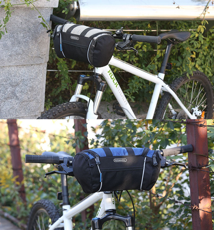 Roswheel 5L Bike Handlebar Bag Bicycle Front Tube Pocket Shoulder Pack Riding Cycling Supplies