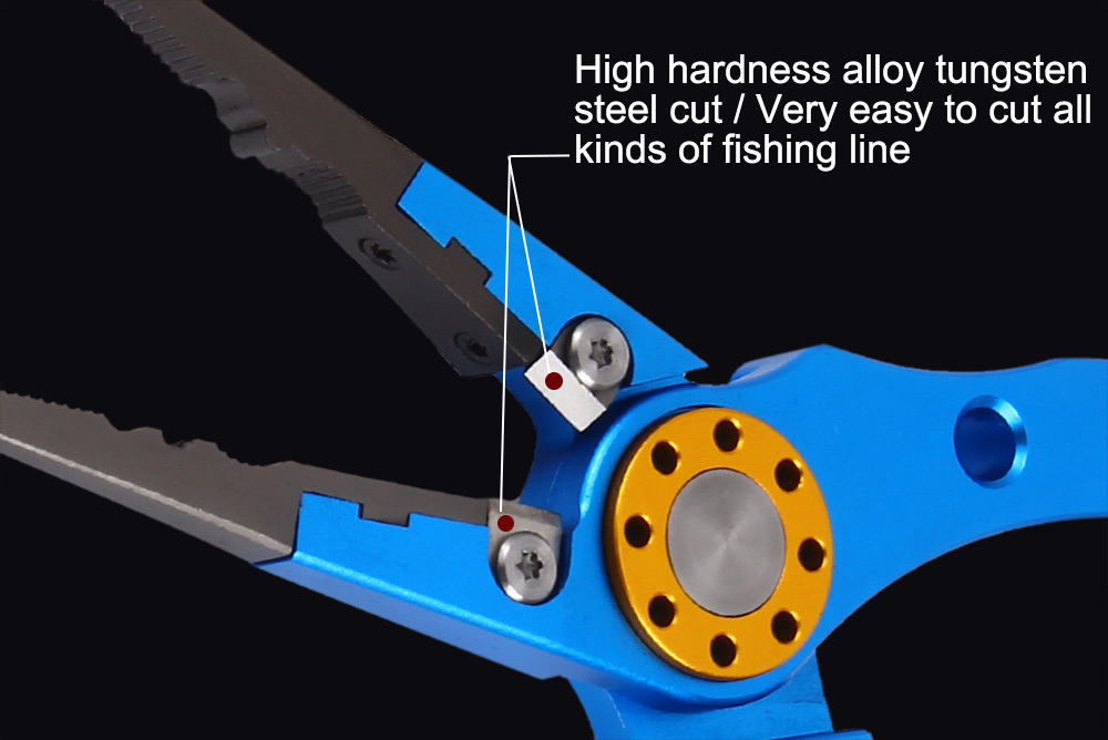 Portable Multi-function Aluminum Alloy Fishing Lure Pliers Scissors Tackle Tool