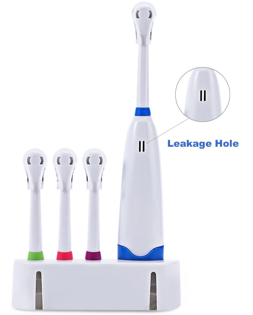 Electric Toothbrush with 4 Brush Heads Oral Hygiene Dental Care Accessories