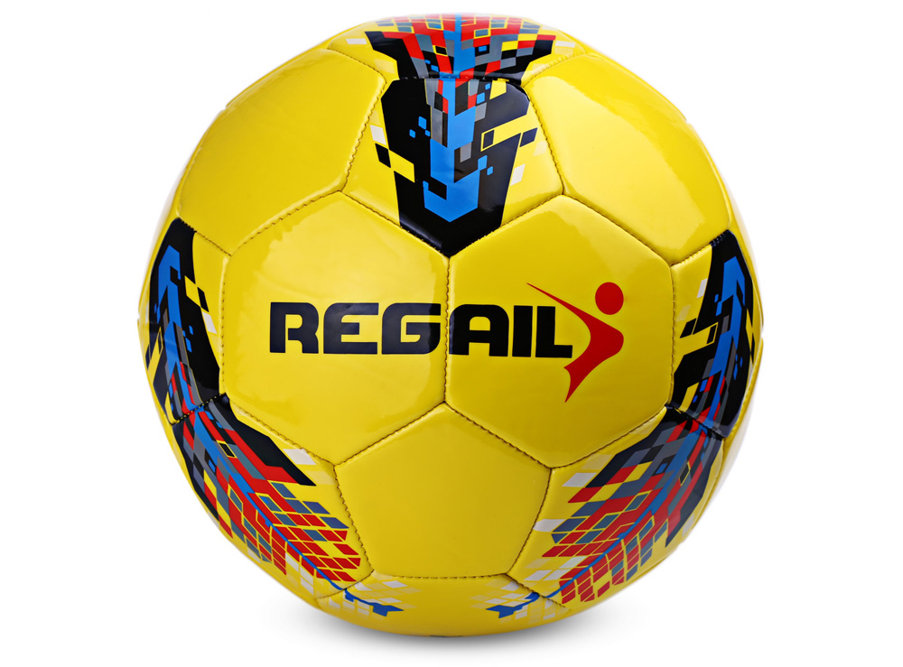 Regail Size 5 PU Machine Sewn Soccer for Teenager Football Training