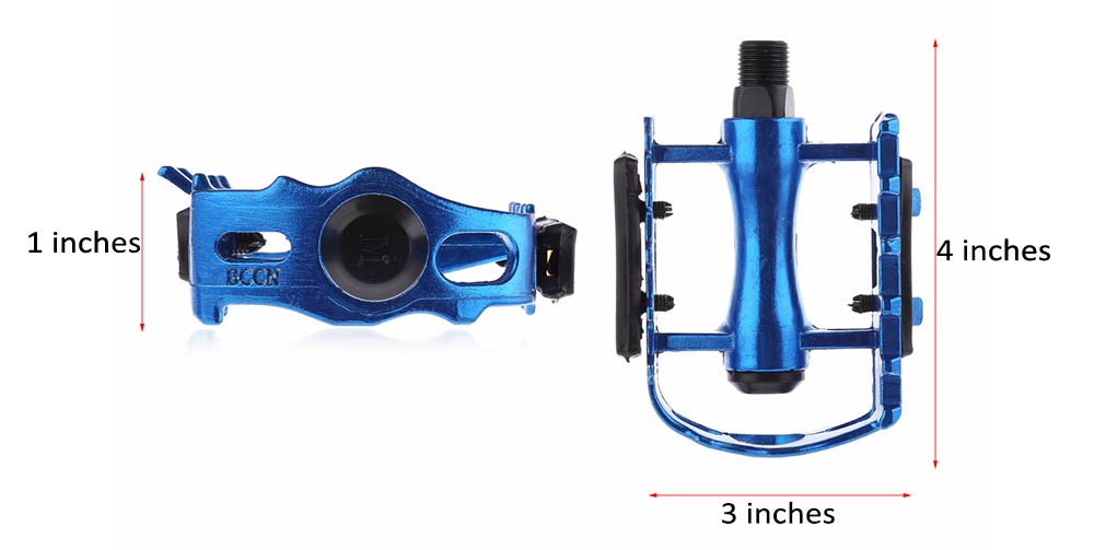 Paired Aluminum Alloy Mountain Bike Pedal Fixed GearTreadle with Ball Bearing Bicycle Accessories