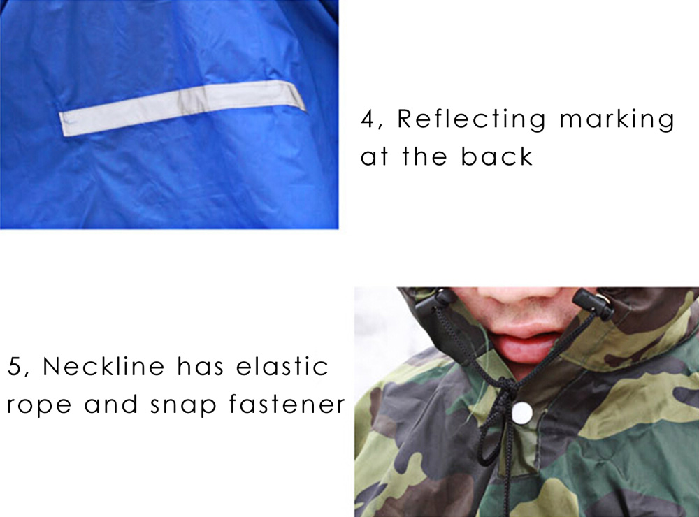 Bluefield 3 in 1 Multifunction Outdoor Camping Packable Poncho Raincoat