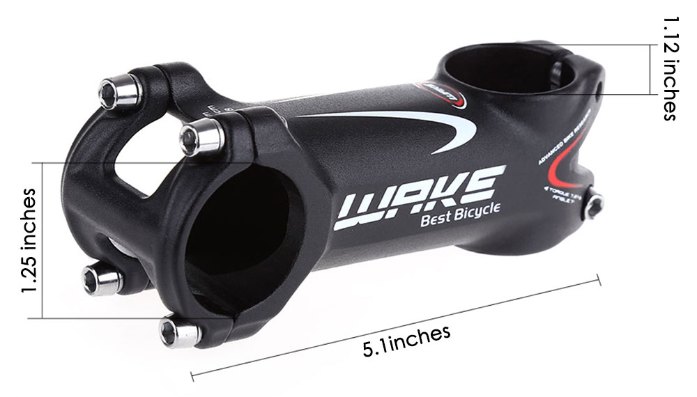 WAKE Cycling Bicycle MTB Aluminum Alloy 31.8MM Handlebar Stem