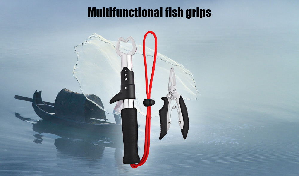 FS - 1005 2pcs Fishing Pincers Pliers Grip Clamp Outdoor Tool