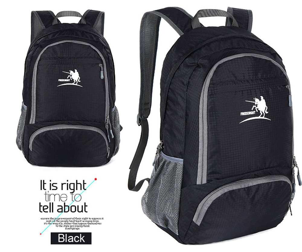 Free Knight FK0716 Nylon Folding Water Resistant Backpack Schoolbag for Camping Hiking Traveling Sports