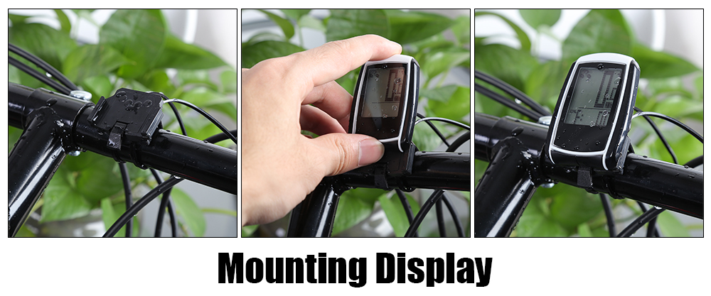 Water Resistant Ultrathin Wireless LCD Backlight Bicycle Computer Odometer Speedometer