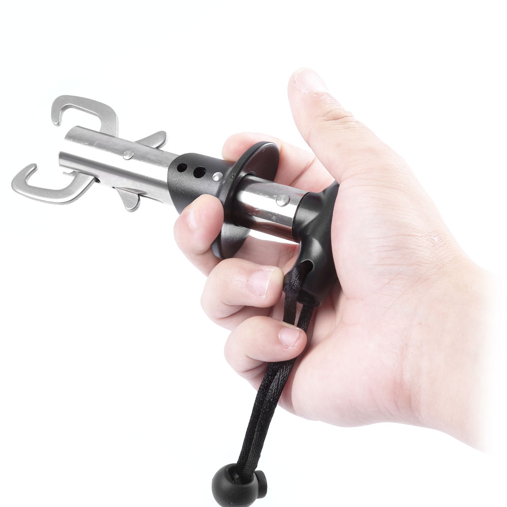 BL - 027 Portable Outdoor Pocket Control Stainless Steel Fish Lip Gripper Tool PKTLG