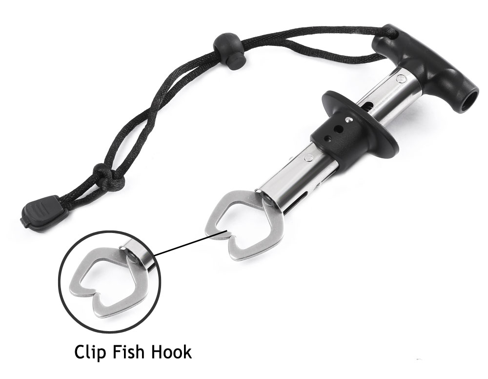 BL - 027 Portable Outdoor Pocket Control Stainless Steel Fish Lip Gripper Tool PKTLG