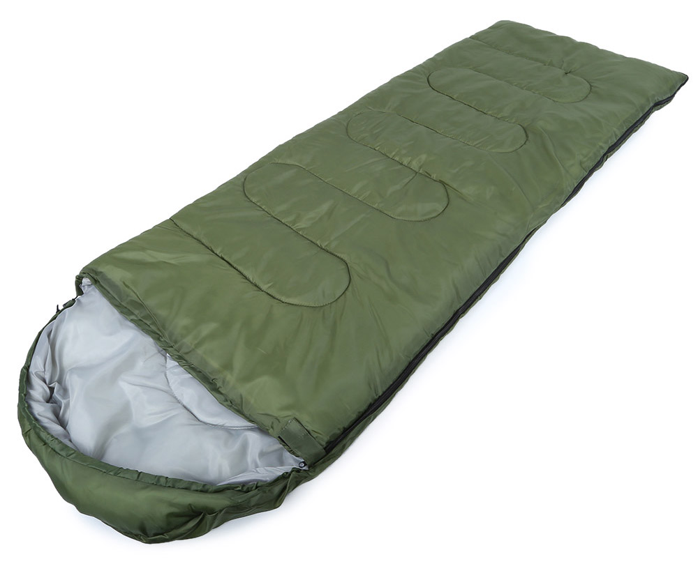 Outdoor Camping Envelope Style Hooded Thin Hollow Cotton Sleeping Bag