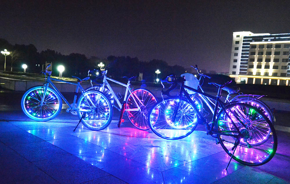 Bicycle Cycling 20 LEDs Colorful Cool Safety Spoke Wheel Light Bike Accessories
