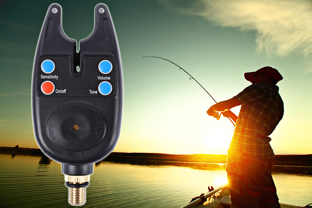 Water Resistant Outdoor Bite Alert Alarm Reminder for Fishing Rod
