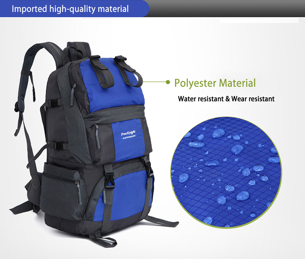 Free Knight FK0218 Outdoor 50L Polyester Water Resistant Backpack Mountaineering Camping Bag