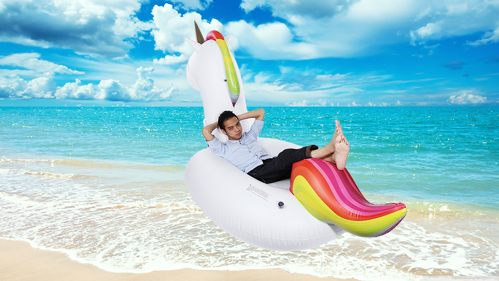 Swimming Water Lounge Pool Giant Rideable Unicorn Inflatable Float Toy