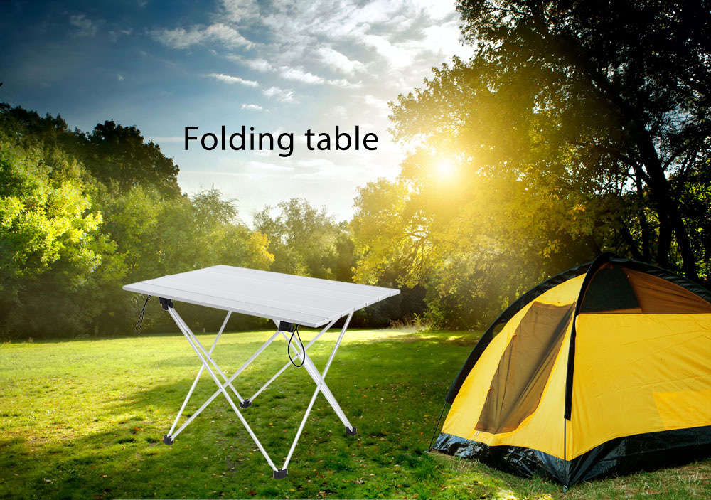 Folding Table Desk Aluminum Alloy Sheet Camping Kit