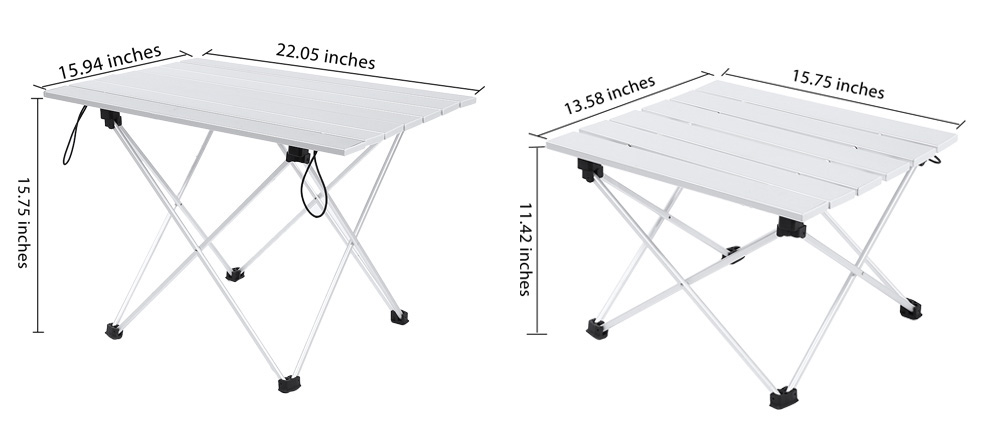 Folding Table Desk Aluminum Alloy Sheet Camping Kit