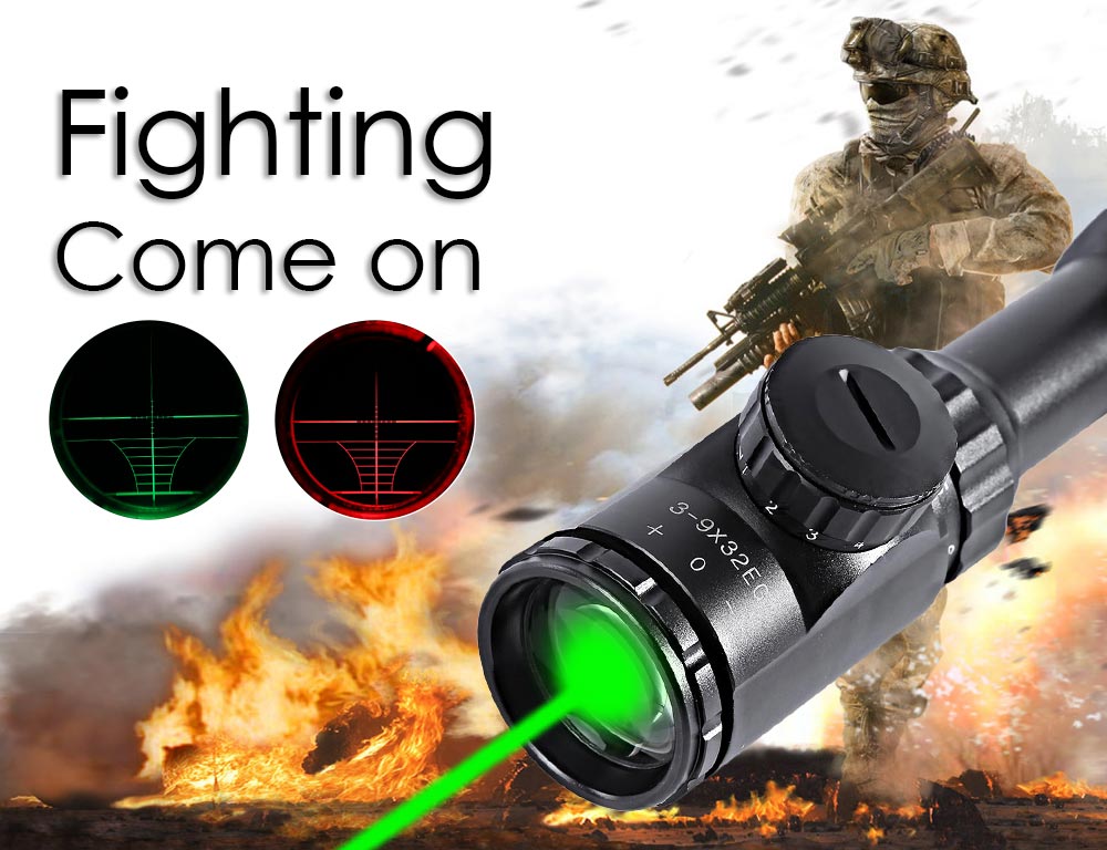3 - 9x32EG Outdoor Tactical Riflescope Fast Optical Sight