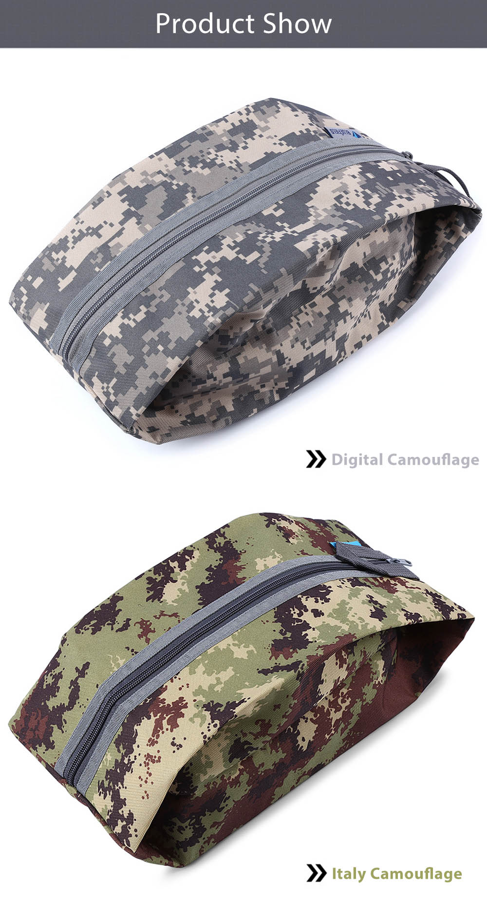 Bluefield Thick Camouflage Shoe Bag Multifunction Travel Tote Storage Case