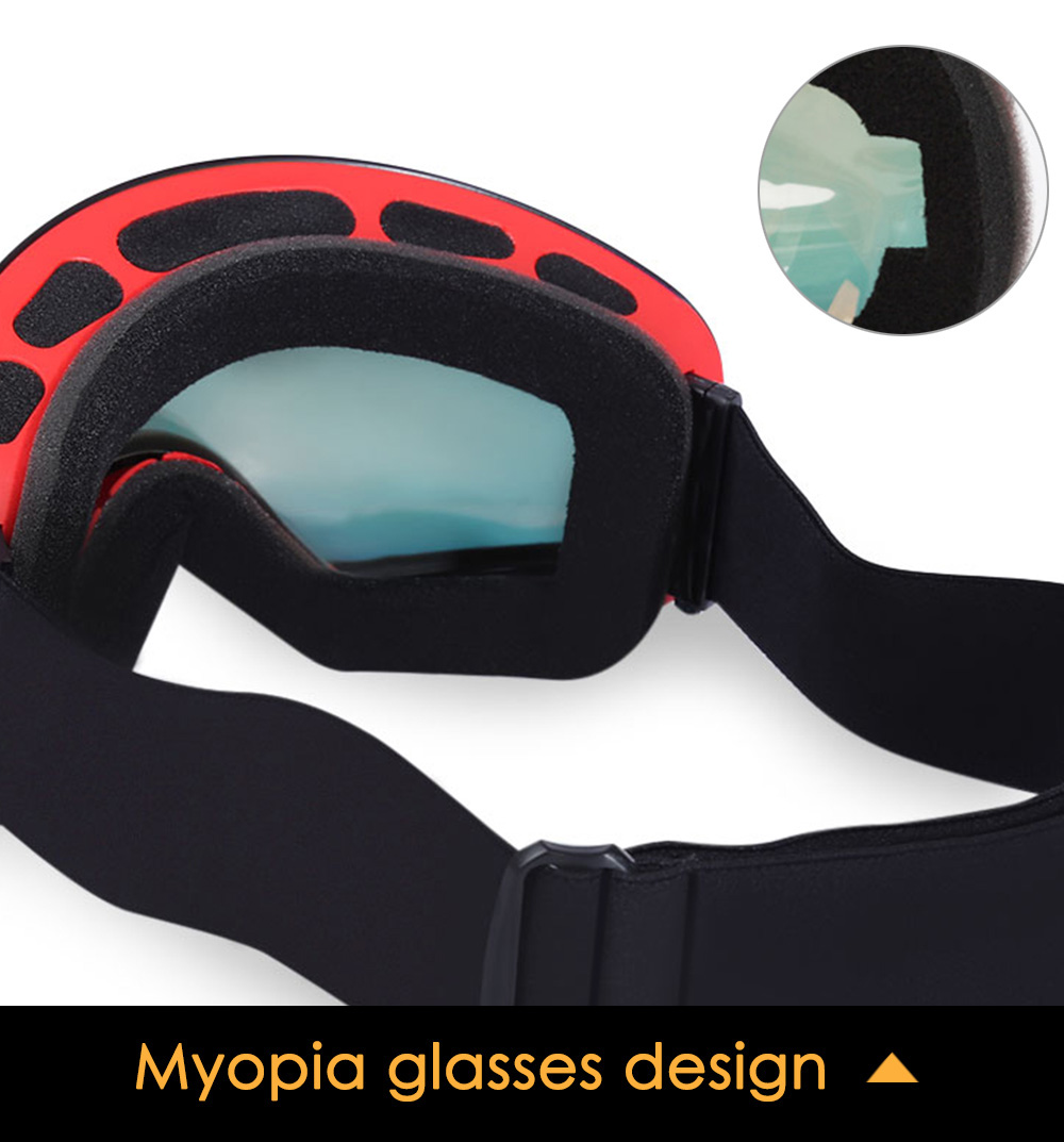 BENICE UV Protection Anti-fog Skiing Goggles Mask Men Women Snowboarding Glasses