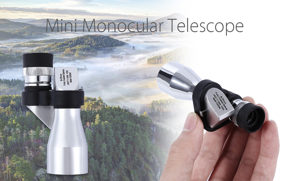 Mini Zoom Metal Monocular High-definition Telescope