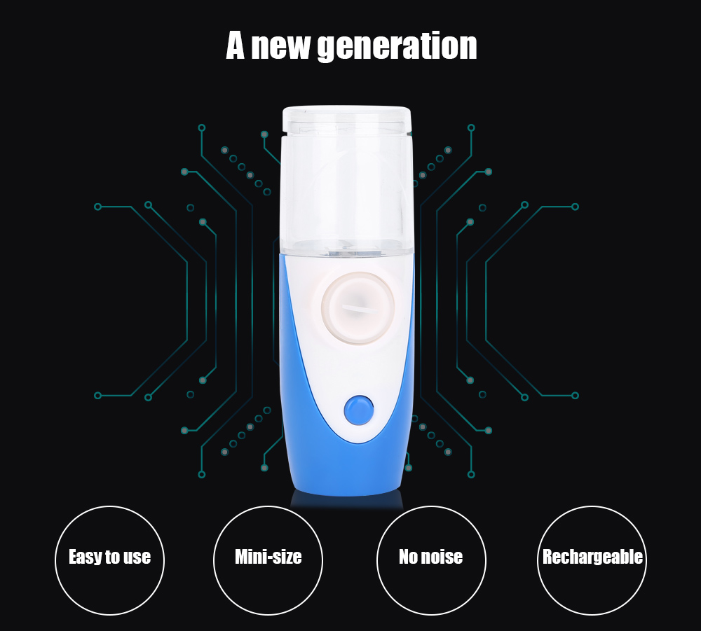 MY-121 Rechargeable Atomizer Inhaler Nebulizer Humidifier Beauty Instrument Aromatherapy Rhinitis Skin Replenishment