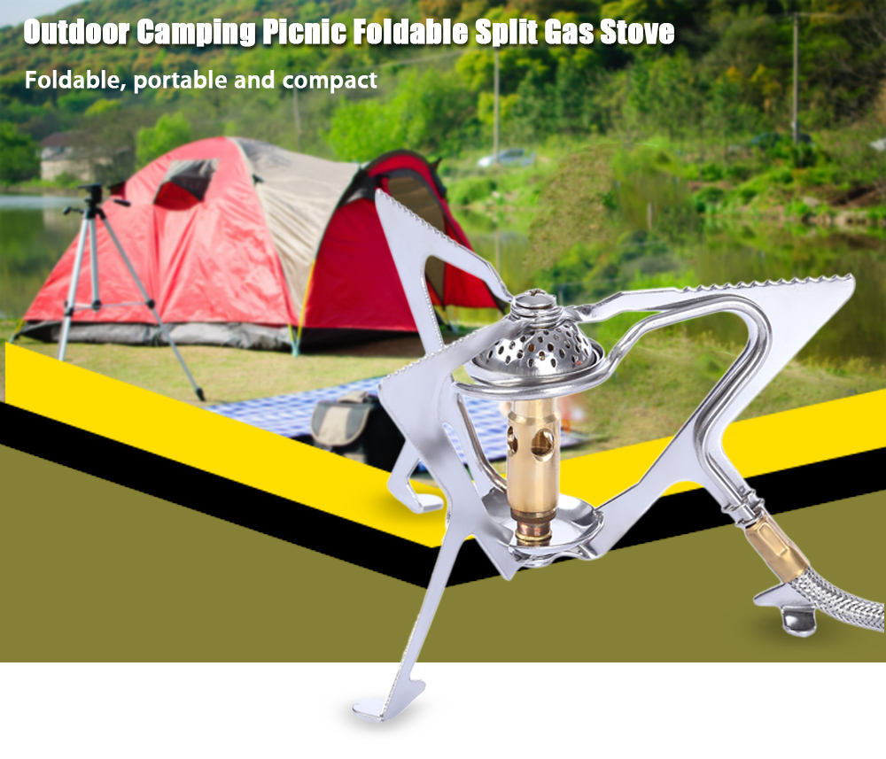 BULIN BL100 - B5 Outdoor Camping Picnic Foldable Split Gas Stove Portable BBQ Gear