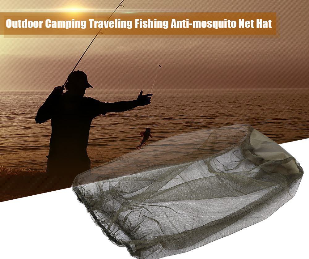Outdoor Camping Traveling Anti-mosquito Insect-proof Camouflage Hat Fishing Net Cap