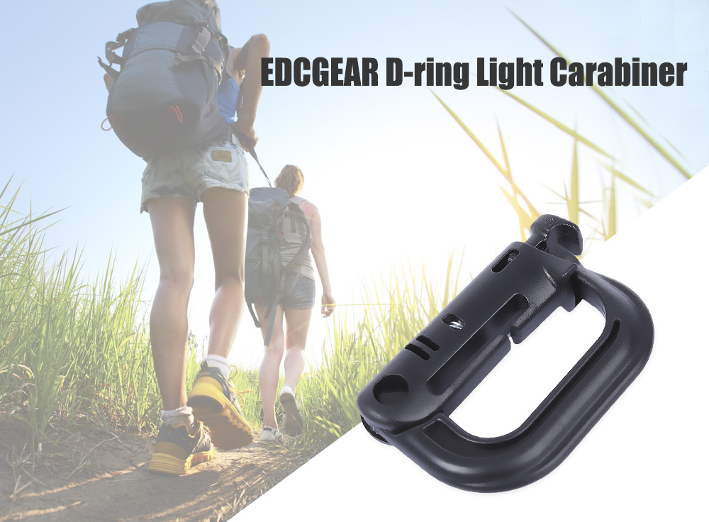 EDCGEAR D-Ring Tactical Backpack Shackle Clip Locking Outdoors Tool