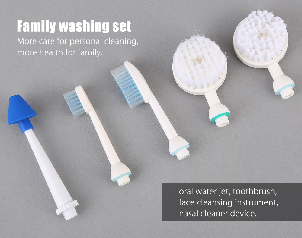 Family Washing Sets Oral Irrigator SPA Toothbrush Water Jet Nasal Cleaner Face Cleansing Instrument