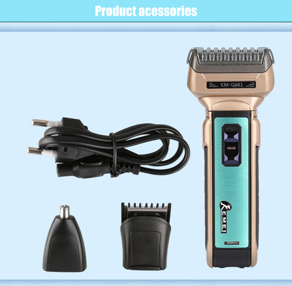 KM - Q601 Reciprocating Electric Shaver Travel Use Safe Razor for Men