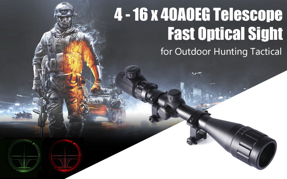 Beileshi 4 - 16 x 40AOEG Outdoor Hunting Tactical Telescope Fast Optical Sight