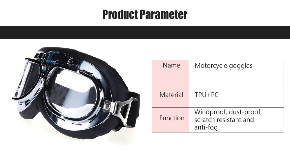 Motorcycle Unisex Dust-proof Windproof Goggles Glasses