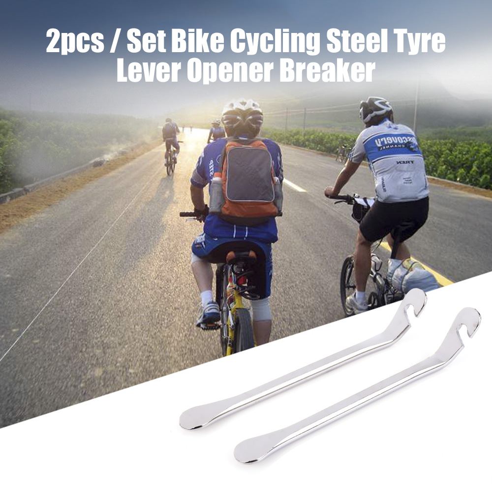 2pcs / Set Bike Cycling Steel Tyre Lever Opener Breaker Bicycle Repairing Tool