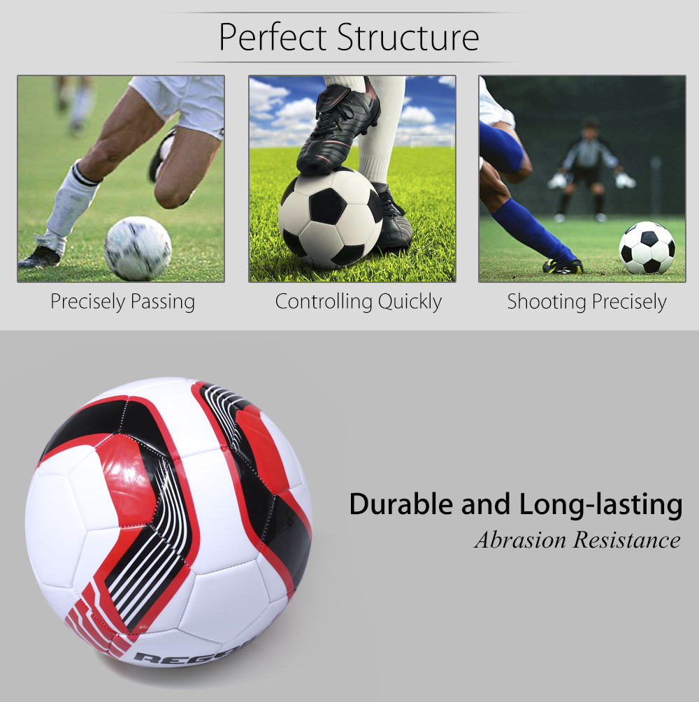 REGAIL Size 5 PU Shooting Star Shape Training Soccer Ball Football