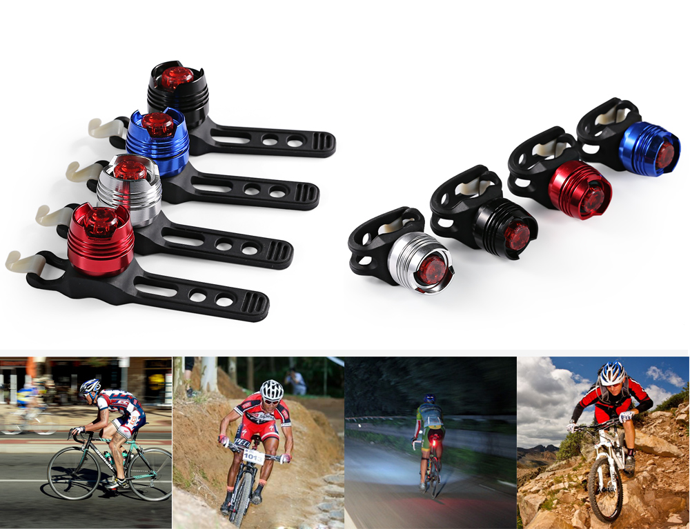 Bicycle Rear Light Red Lightness LED Flash Taillight Safety Warning Lamp