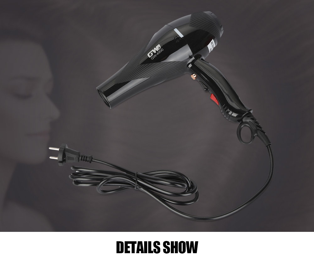 Guowei GW - 4900 Powerful Electric Portable Traveller Compact Hair Dryer