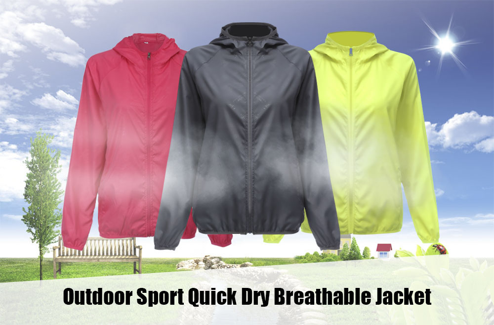 Men Women Quick Dry Hiking Waterproof Jacket Outdoor Sport UV Protection Coat