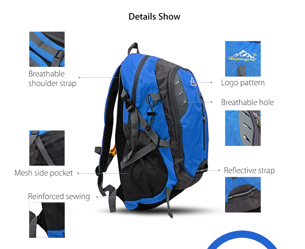 HUWAIJIANFENG Outdoor Sport Traveling Climbing Backpack Multifunctional School Bag