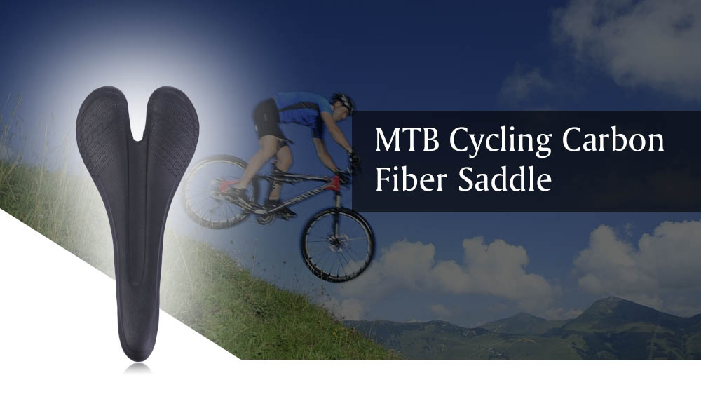 GUB Bicycle Carbon Fiber Saddle MTB Cycling Hollow Seat Cushion