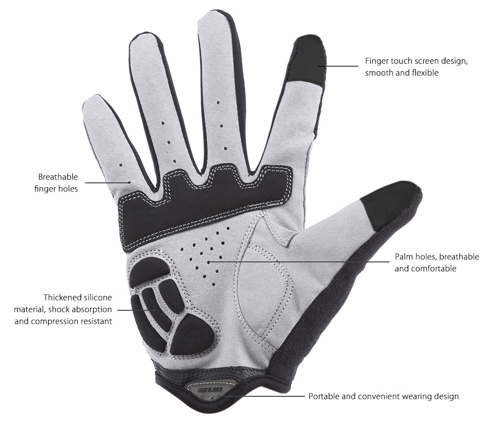 GUB 2025 Paired Touch Screen Cycling Warm Full Finger Gloves Unisex Outdoor Sport Bike Riding