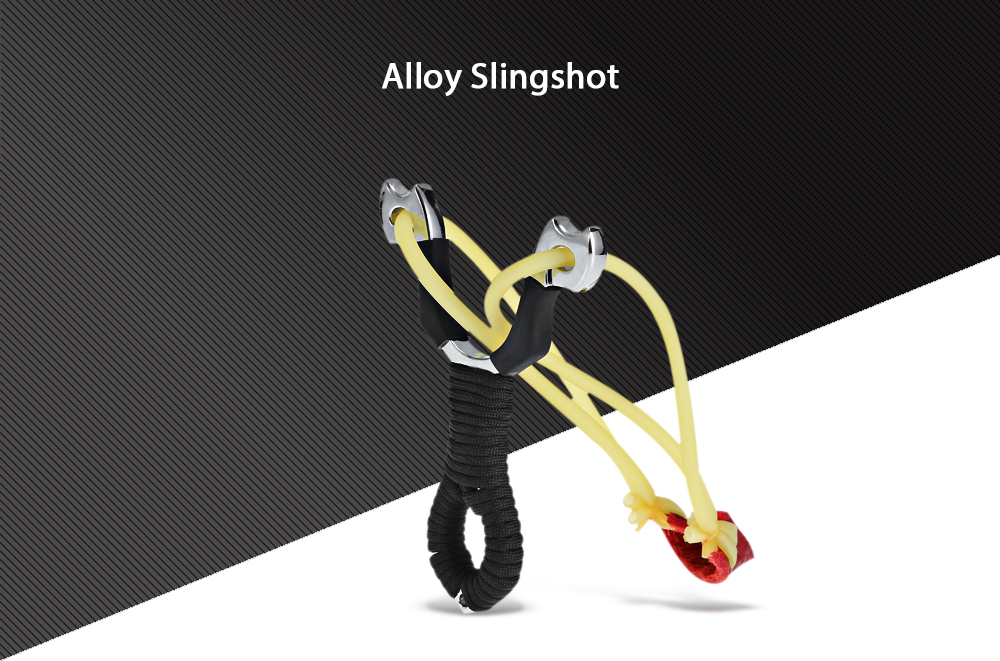 Anti-slip Alloy Slingshot for Outdoor Hunting Camping