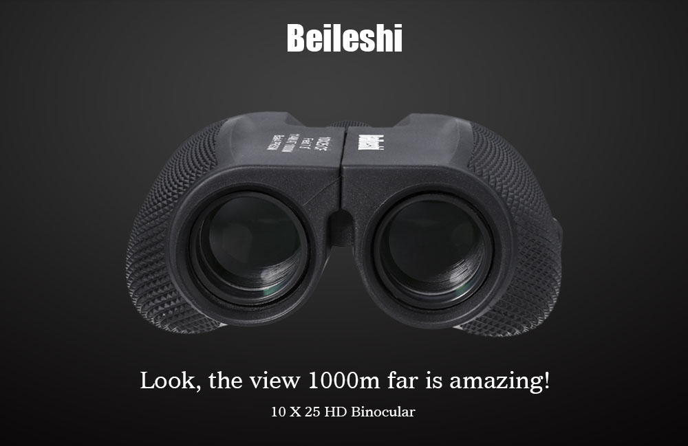 Beileshi 10 X 25 HD All-optical 114 - 1000M Waterproof Binocular Telescope for Tourism