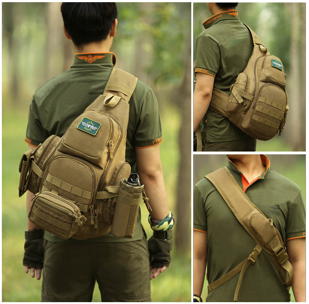 Protector Plus 20 - 35L Outdoor Military Chest Messenger Bag for Cycling Camping Traveling